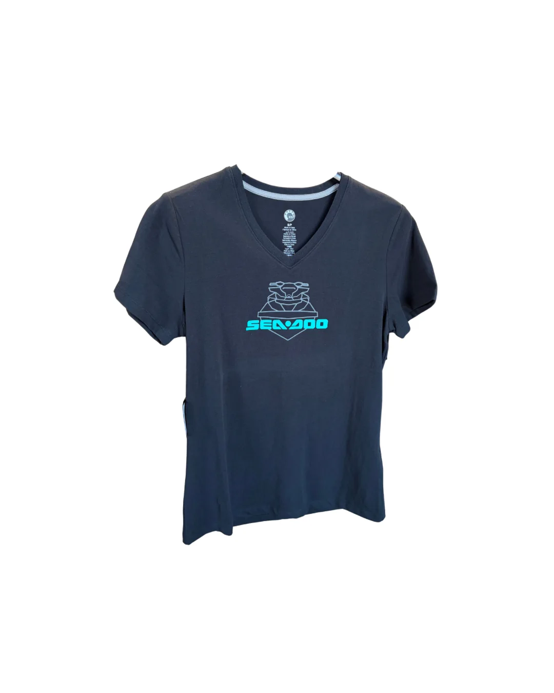 T-shirt col V signature Femme